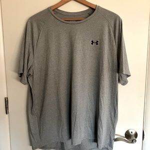 Under Armour gray tech tee. Never worn. Smoke free home. XXL.
